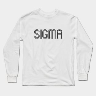 Unleash Your Style with Sigma: A Timeless Symbol of Elegance Long Sleeve T-Shirt